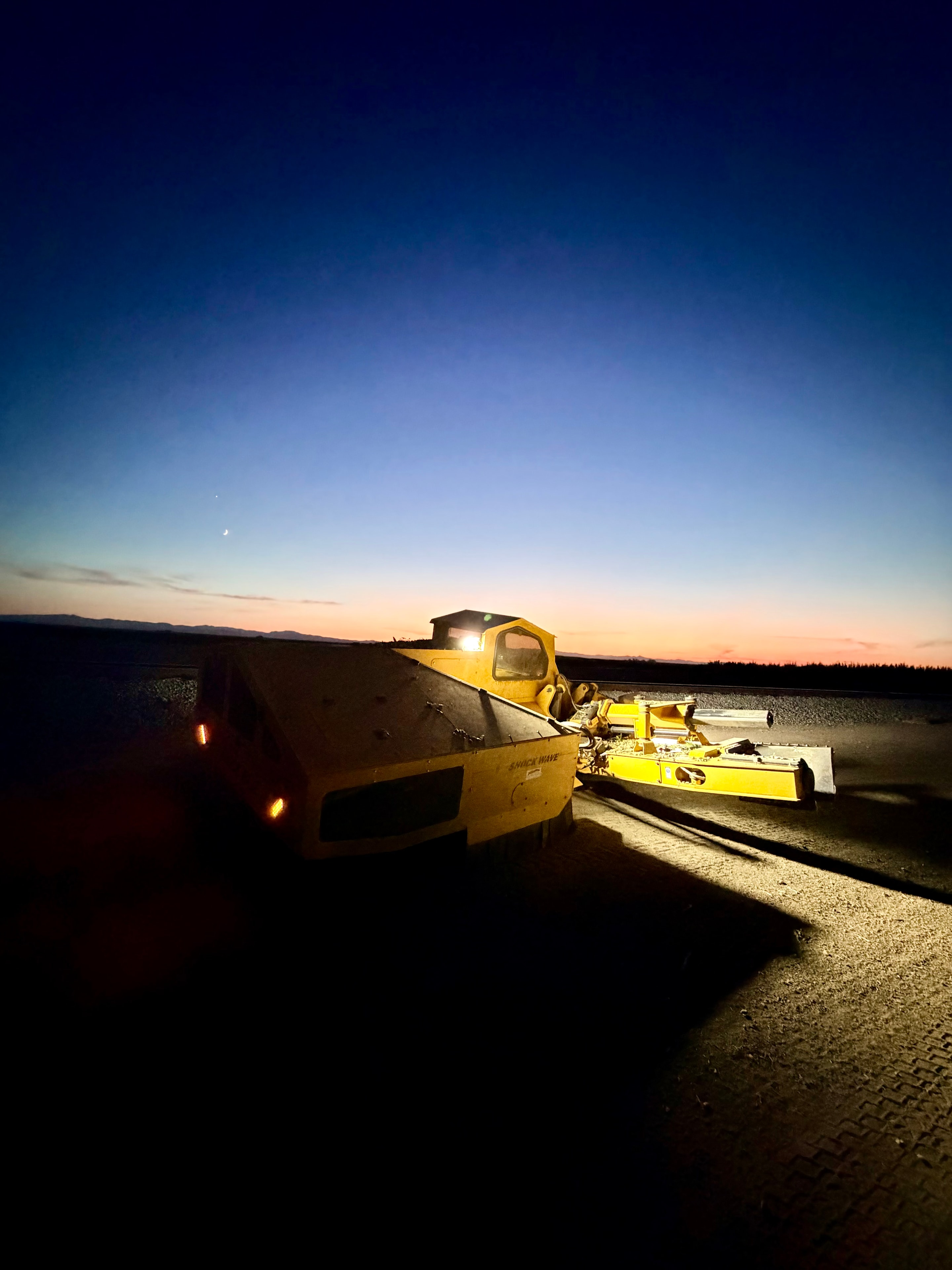 Sprint shaker working in the Central Valley